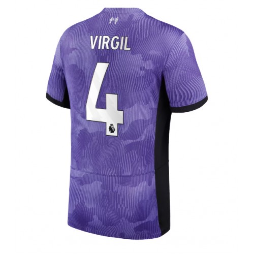 Liverpool Virgil van Dijk #4 Rezervni Dres 2023-24 Kratak Rukav